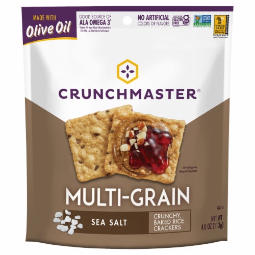 Crunchmaster® Sea Salt Multi-Grain Crackers Perspective: front