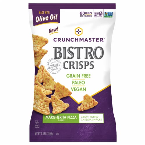 Crunchmaster Margherita Pizza Bistro Crisps Perspective: front