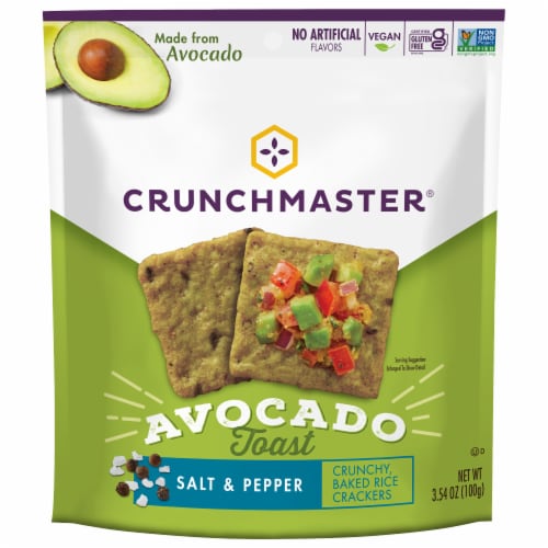 Crunchmaster® Avocado Toast Salt & Pepper Perspective: front
