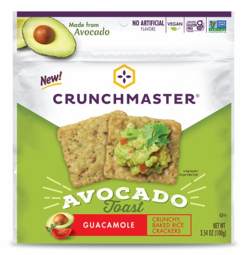Crunchmaster® Avocado Toast Guacamole Crackers Perspective: front