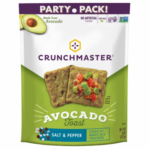 Crunchmaster® Avocado Toast Salt & Pepper Party Pack Perspective: front