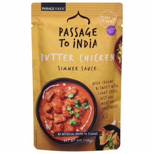 Passage to India Butter Chicken Simmer Sauce Perspective: front
