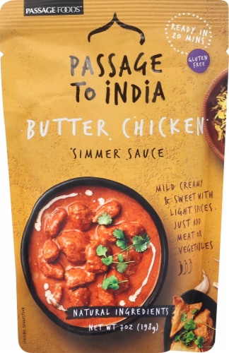 Passage to India Butter Chicken Simmer Sauce Perspective: front
