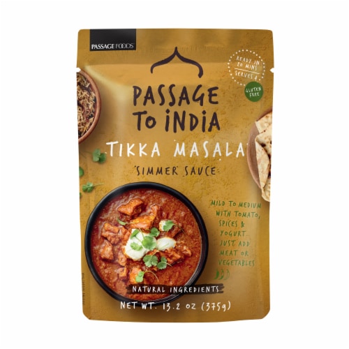 Passage to India Gluten-Free Tikka Masala Simmer Sauce Perspective: front