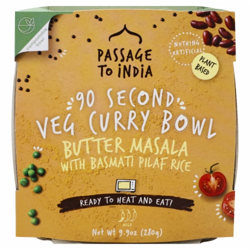 Passage to India 90 Second Butter Masala Veg Curry Bowl Perspective: front