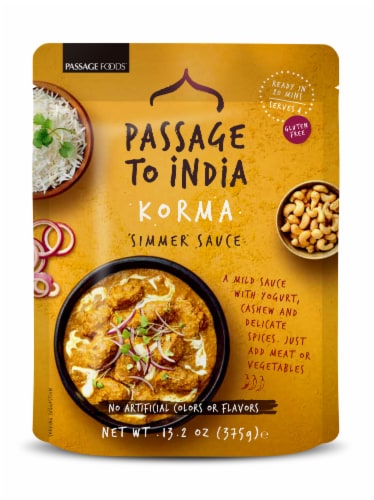 Passage to India Gluten-Free Korma Simmer Sauce Perspective: front