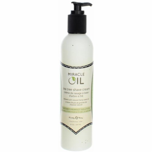 Earthly Body Miracle Oil Shave Cream, 8 Ounce Perspective: front