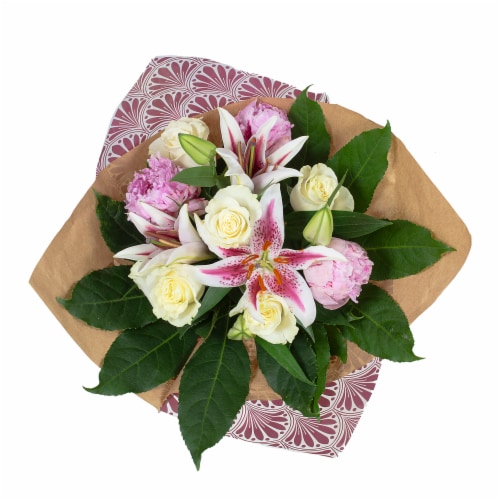 Peony & Rose Fresh Flower Bouquet, 1 ct - Kroger