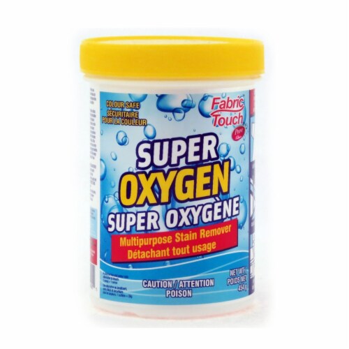Super Oxygen Multipurpose Stain Remover Fabric Touch by Pure-kleen 454g Perspective: front