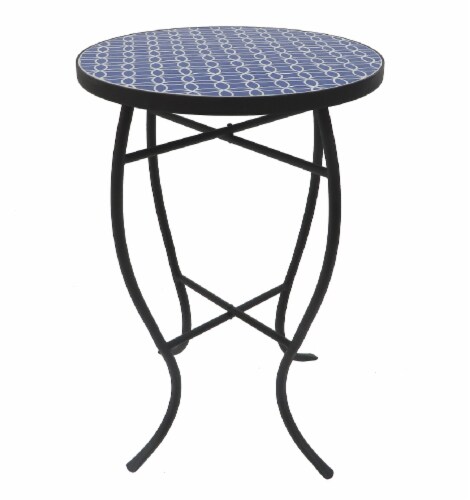 Mosaic Art Collection Alpine Accent Table Perspective: front