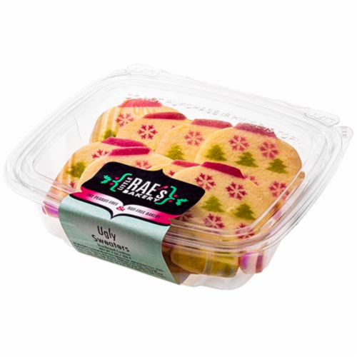 Little Rae's Bakery Ugly Sweaters Shortbread Cookies Perspective: front