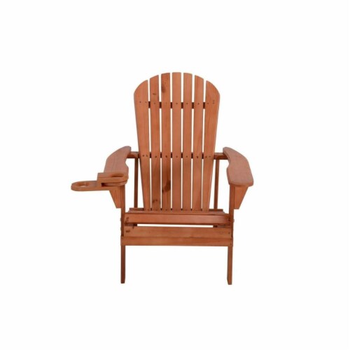 W Unlimited SW2101WN Earth Collection Adirondack Chair with Phone Cup Holder Walnut 1 Harris Teeter
