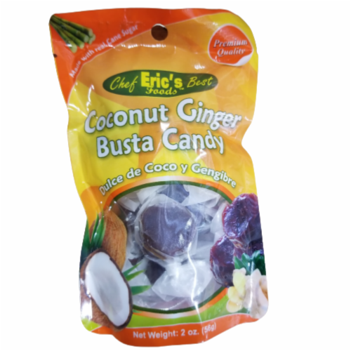 Chef Eric's Best™ Coconut Ginger Busta Candy Perspective: front