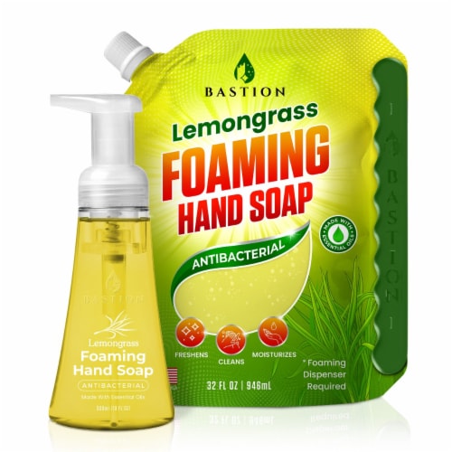 Lemongrass Antibacterial Foaming Hand Soap Perspective: front