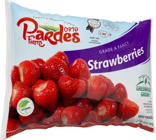 Pardes™ Farms Grade A Fancy Frozen Strawberries Perspective: front