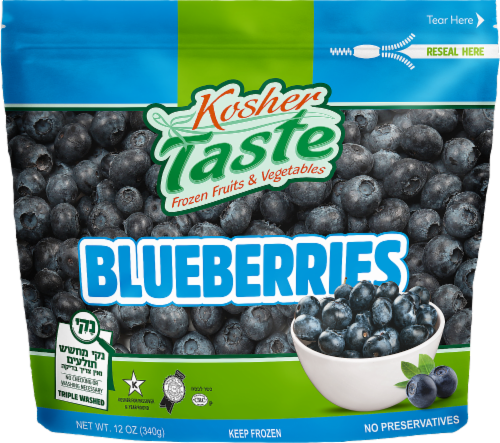Pardes Farms Kosher Taste Frozen Blueberries Perspective: front