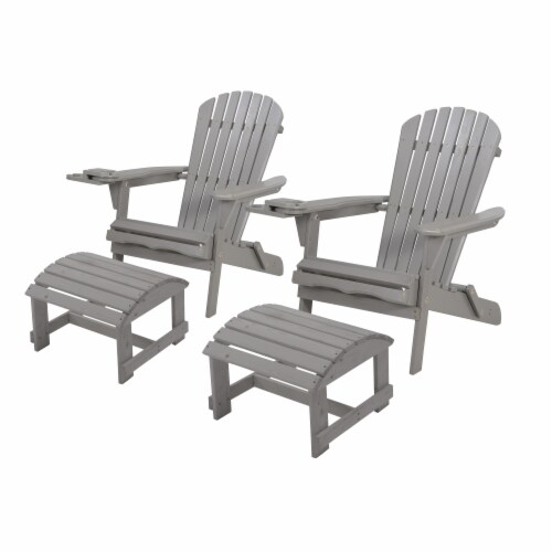 with cup holder Conversation Set, 2 s with cup holders with Ottoman Perspective: front