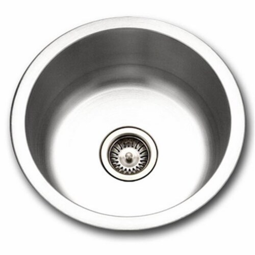 Houzer SCF-1830-1 Hospitality Series Topmount Stainless Steel Round Bar & Prep Sink Perspective: front