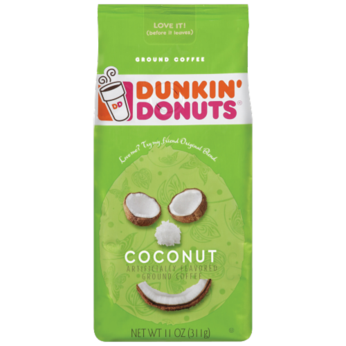 Dunkin' Donuts Coconut Ground Coffee, 11 oz Fry’s Food Stores