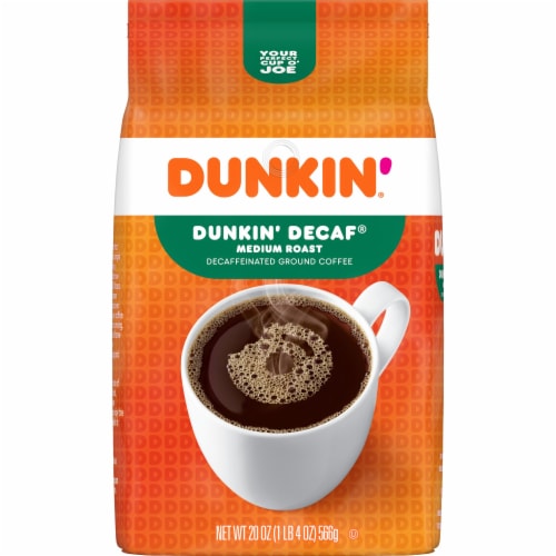 Dunkin' Donuts Decaf Medium Roast Ground Coffee Perspective: front