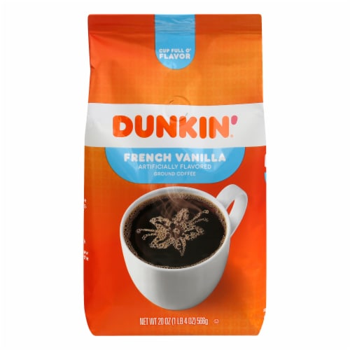 Dunkin' Donuts French Vanilla Ground Coffee Perspective: front