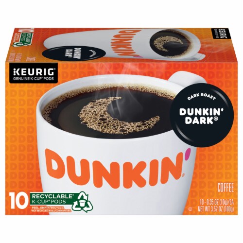 Dunkin Dark Roast K Cup Coffee Pods 10 ct City Market