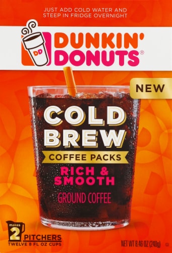 Dunkin Donuts Cold Brew Coffee Packs 8 46 Oz Pick N Save