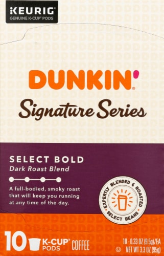 Dunkin Signature Series Select Bold Dark Roast K Cup Coffee Pods