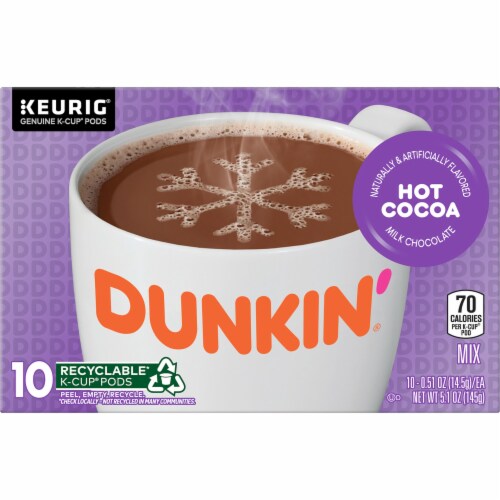 Dunkin'® Milk Chocolate Hot Cocoa K-Cup Pods Perspective: front