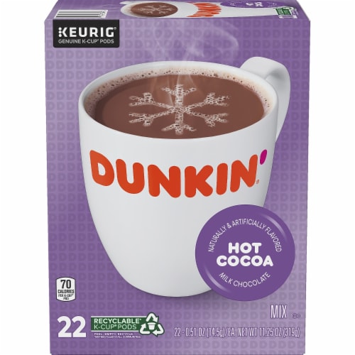 Dunkin Donuts Milk Chocolate Hot Cocoa Keurig K Cup Pods 22 Box 611227377215 1261 1 Smith s Food and Drug