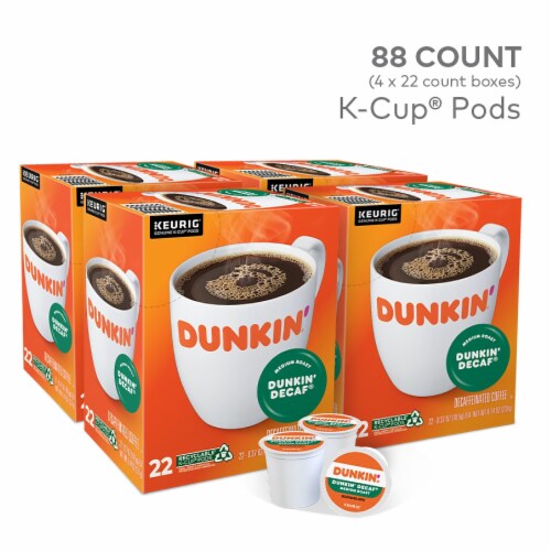 Dunkin Donuts Dunkin Decaf Coffee Keurig K Cup Pods Medium Roast 88 Carton 400846 1 King Soopers