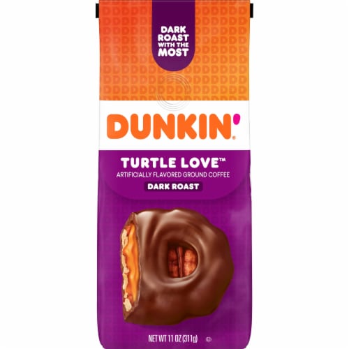 Dunkin'® Turtle Love™ Dark Roast Ground Coffee Perspective: front
