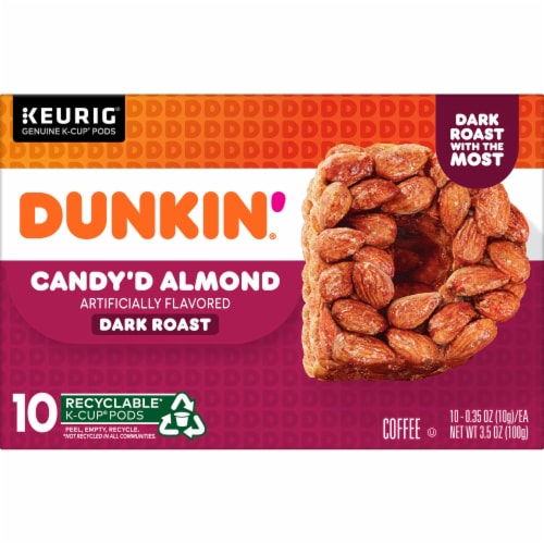 Dunkin'® Candy'd Almond Dark Roast K-Cup Coffee Pods Perspective: front