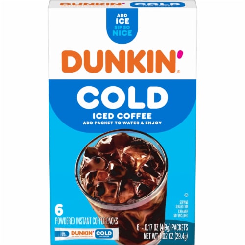 Dunkin'® Cold Powdered Instant Coffee Perspective: front