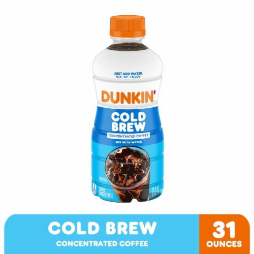 Dunkin’ Cold Brew Concentrated Coffee Perspective: front
