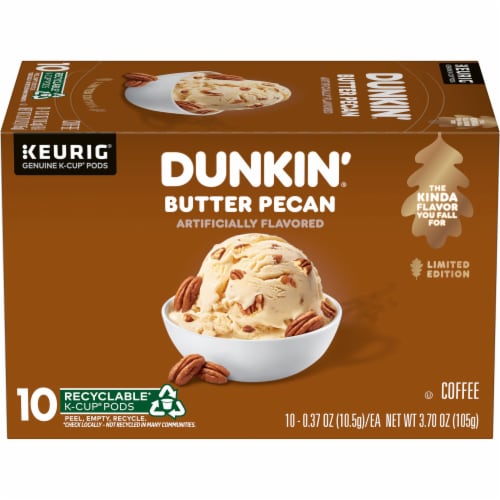 Keurig® Dunkin'® Butter Pecan Coffee K-Cup Pods Perspective: front