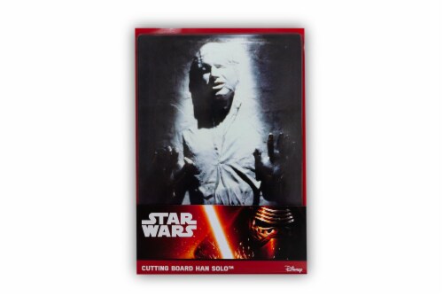 Star Wars Han Solo Frozen in Carbonite Glass Cutting Board Perspective: front