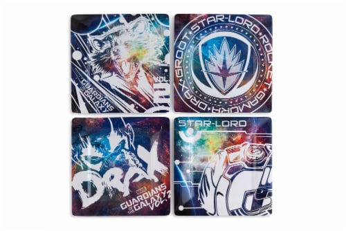 Guardians of the Galaxy Vol. 2 4-Pack 8 Plastic Plates Perspective: front