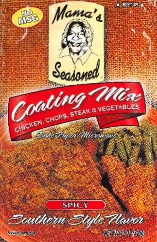 Mama's Seasoned Spicy Coating Mix Perspective: front