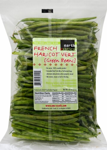 Earth Exotics French Haricot Vert- Green Beans Perspective: front