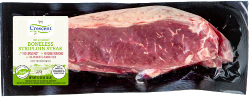 Crescent Foods® Halal Beef Strip Loin Steak Perspective: front