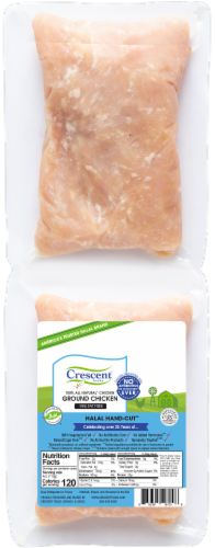 Crescent Foods Halal Hand-Cut Ground Chicken Perspective: front