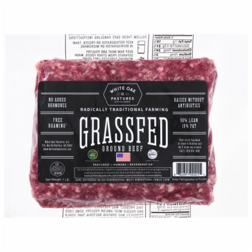 90/10 Grass Fed Ground Beef Perspective: front