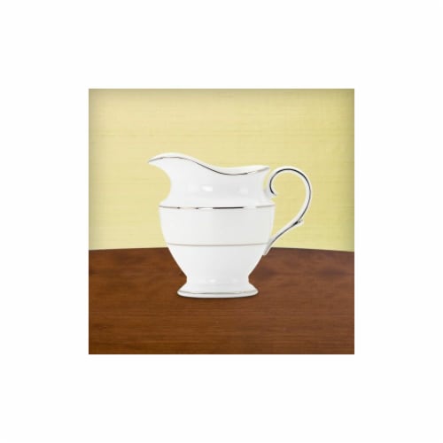 Lenox Opal Innocence Stripe Creamer Perspective: front