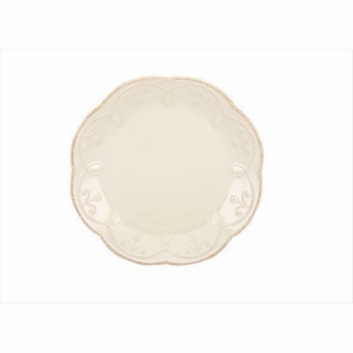 Lenox 9 in. French Perle White Accent Plate - Pack of 4 Perspective: front