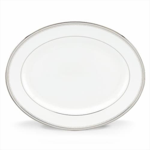 Lenox 13 in. Belle Haven Oval Platter Perspective: front