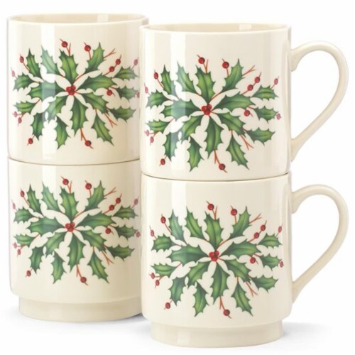 Lenox 853763 Holiday Stackable Mug Set Perspective: front