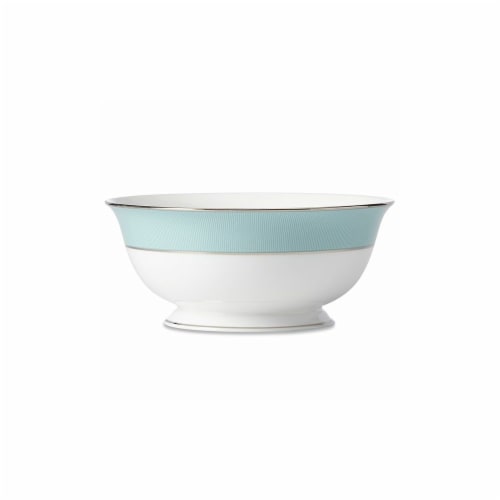 Lenox 859034 56 oz Gluckstein Clara Aqua Serving Bowl - Large Perspective: front