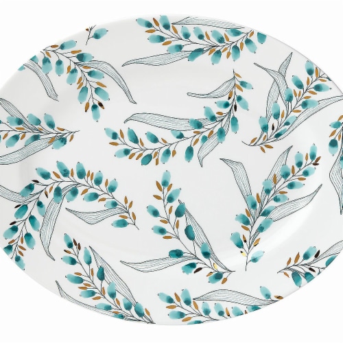 Lenox Goldenrod Dinnerware Oval Platter, 13in Perspective: front