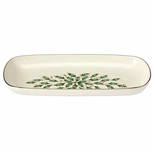 Lenox Holiday Dinnerware Bread Tray, 13.5 Perspective: front